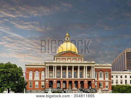 Boston, Massachusetts - September 11, 2018: Boston Is One Of The Oldest Cities In The States And Is 