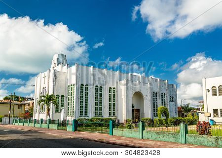 Wesley Methodist Church In Belize City, Central America