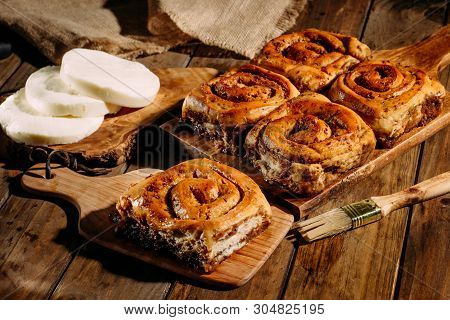 Golfeados With Cheese Baked And Ready To Eat. Golfeados Typical Dessert In Venezuela.