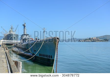 Uss Pampanito, American Submarine In San Francisco , April 22 2013