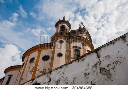 Ouro Preto, Minas Gerais, Brazil: The Famous Church Of Saint Francis Of Assisi, A Rococo Catholic Ch