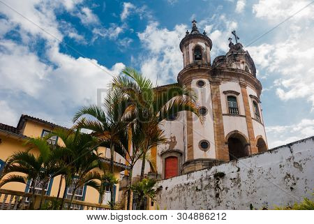 Ouro Preto, Minas Gerais, Brazil: The Famous Church Of Saint Francis Of Assisi, A Rococo Catholic Ch