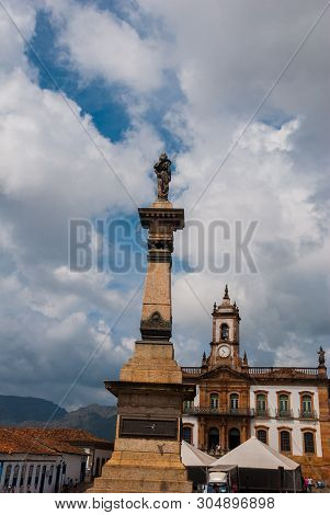 Ouro Preto, Minas Gerais, Brazil: Tiradentes Square In Ouro Preto, Brazil