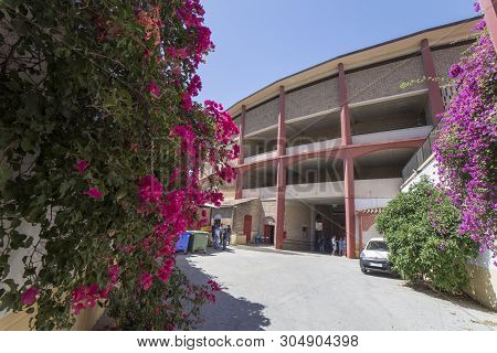 Cordoba, Spain - May 30th, 2019: Los Califas Bullring Cordoba, Spain. Cuadrillas Gate
