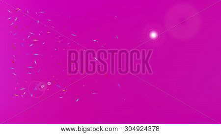 Fresh Space Fantasy. Background Texture, Light. Usefull Colorific Illustration.  Magneta Colored Bac