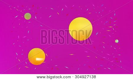 Clear Space Fantasy. Background Texture, Light. Minimal Colorific Illustration.  Magneta Colored Bac
