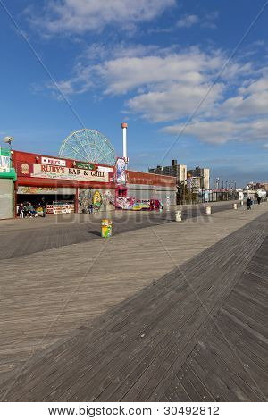 Coney Island Boardwalk, December 22, 2011, Brooklyn, New York