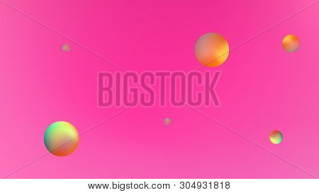 Breezy Space Fantasy. Background Texture, Smoot. Ordinary Colorific Illustration.  Red Colored Backg