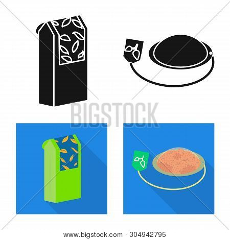 Vector Design Of Healthy And Floral  Symbol. Set Of Healthy And Gradient Stock Vector Illustration.