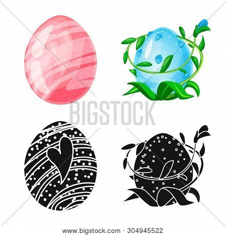 Vector Illustration Of Animal And Prehistoric Icon. Set Of Animal And Cute  Vector Icon For Stock.
