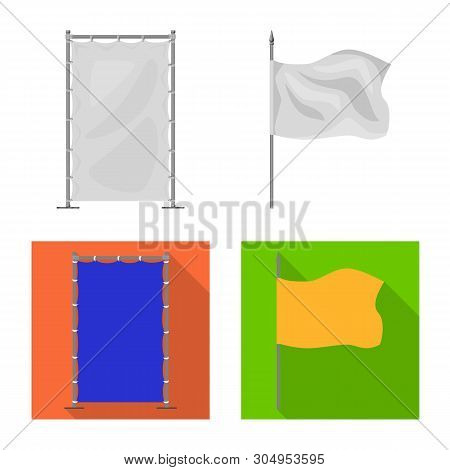 Vector Design Of Texture And Presentation Icon. Set Of Texture And Media  Vector Icon For Stock.