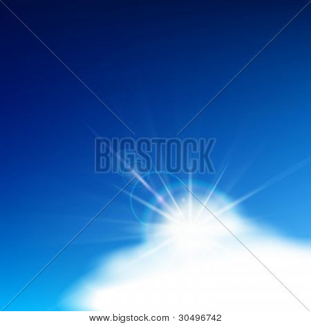 明るく青い空