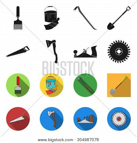 Vector Illustration Of Tool And Construction Icon. Collection Of Tool And Carpentry Stock Vector Ill