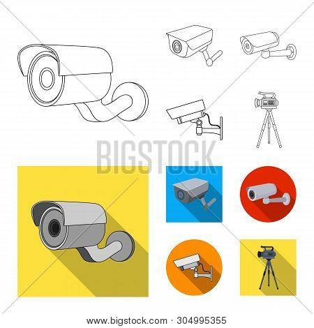 Vector Design Of Camcorder And Camera Symbol. Set Of Camcorder And Dashboard Stock Vector Illustrati