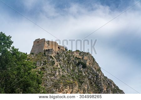 Hilltop Fortress Of Palamidi Above The City Of Nafplio In Greece