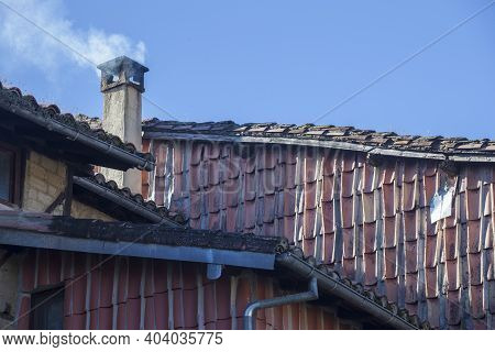 Traditional Architecture Of Hervas, Ambroz Valley Village. Caceres, Extremadura, Spain