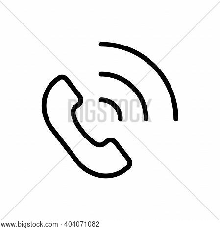 Call Icon Vector Line Icons Phone, Editable Stroke Isolated Icon Call