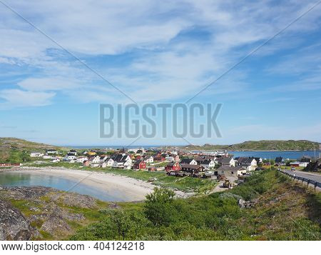 Bugøynes (pykeija) In Northern Norway. Arctic Ocean.