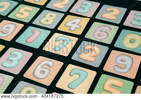 Background Of Numbers. Finance Data Concept. Matematic. Seamless Pattern With Numbers. Financial Cri