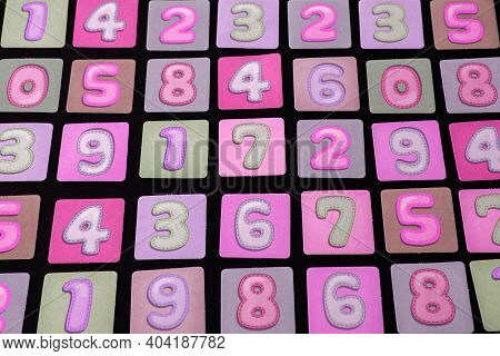 Background Of Numbers. Finance Data Concept. Matematic. Seamless Pattern With Numbers. Financial Cri