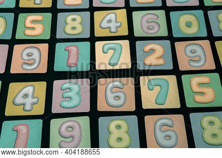 Background Of Numbers. Finance Data Concept. Matematic. Seamless Pattern With Numbers. Financial Cri
