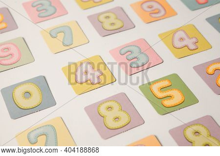 Background Of Numbers. Finance Data Concept. Matematic. Seamless Pattern With Numbers. Financial Cri