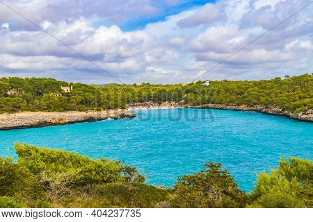 Turquoise Beach Ses Fonts De N’alís Bay Mallorca Spain.