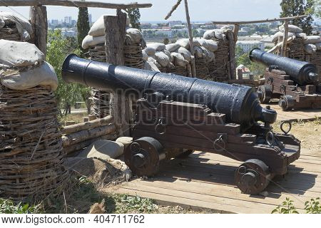 Sevastopol, Crimea, Russia - July 27, 2020: Battery No. 44 Zhitkov In The Memorial Complex Malakhov 