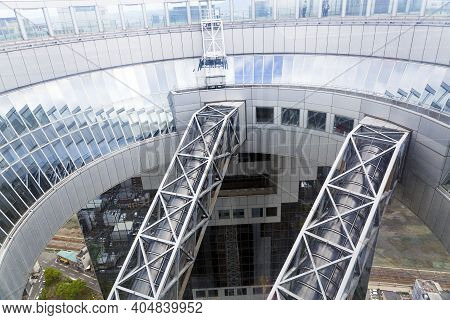 Osaka, Japan - April 21 : Umeda Sky Bldg. In Osaka, Japan On April 21, 2015. Umeda Sky Building Is T