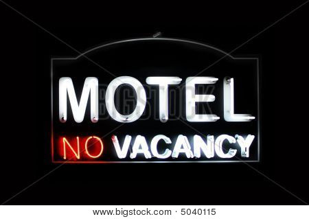 Motel ingen stillingsopslag Neon underskrive
