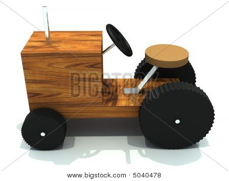 Toy Wooden Tractor