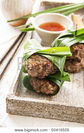 meatballs with chili sauce
