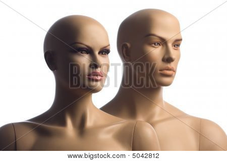 Manichino maschio e femmina