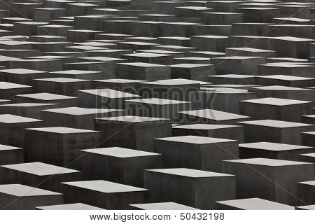BERLIN, GERMANY - SEPTEMBER 22: Jewish Holocaust Memorial September 22th, 2011 in Berlin, Germany. Designed by architect Peter Eisenman and engineer Buro Happold, consists of 2,711 concrete slabs
