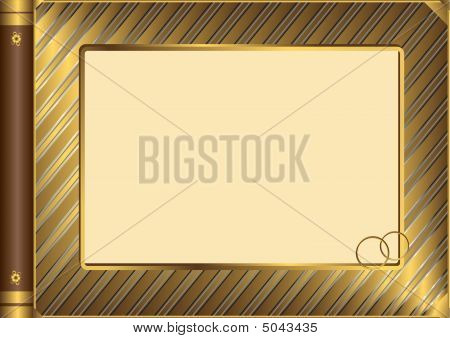 Or vector Vintage Photo Album Cover