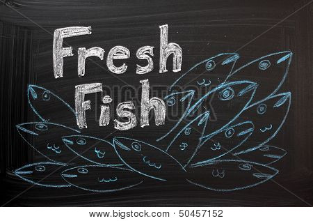 Sign for Fresh Fish