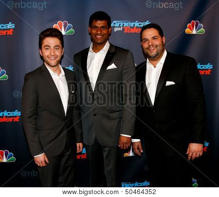 NEW YORK-SEP 4: Operatic tenor group Forte attends the post-show red carpet for NBC's 