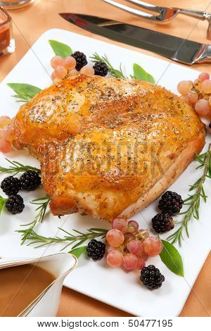 Roasted Turkey Breast - Rosemary-basil Rub