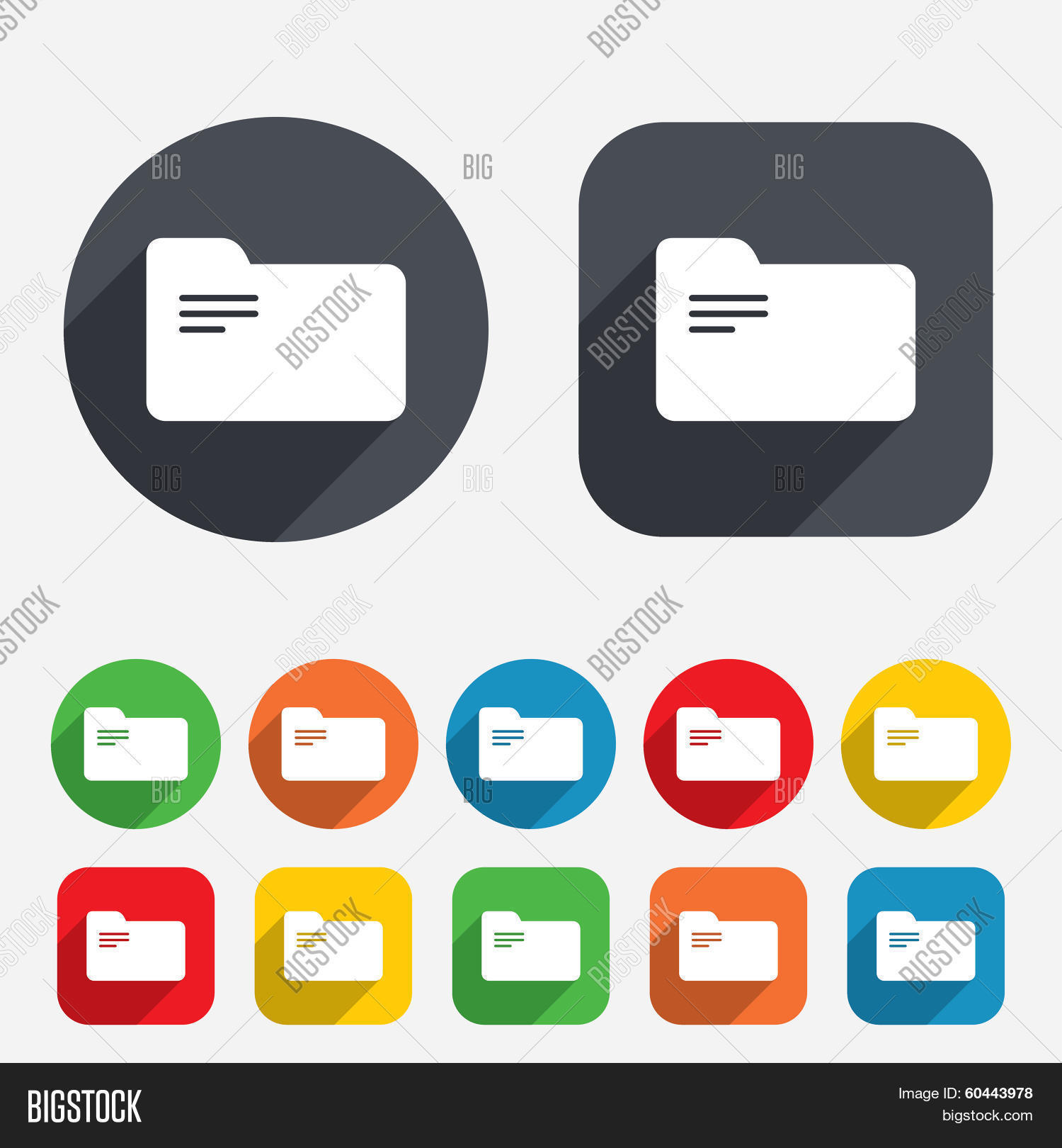 Document Folder Sign Vector & Photo (Free Trial) | Bigstock