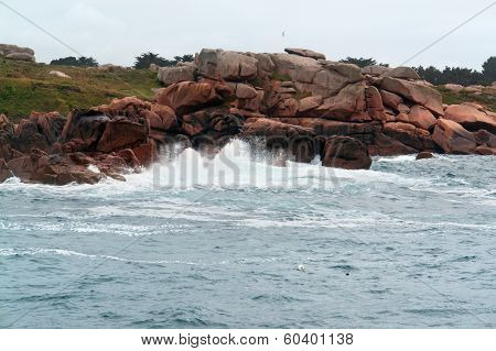 Rocky Pink Granite Coast