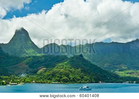 Paradise View Of Moorea Islands, Cook's Bay, French Polynesia