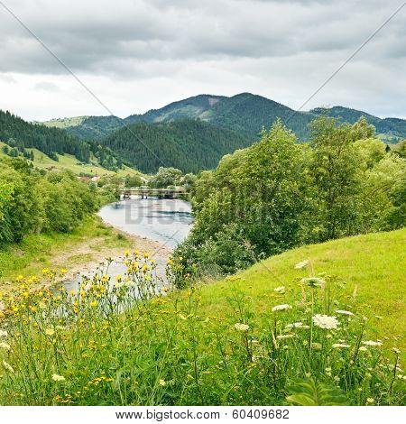 River in the mountains                                    