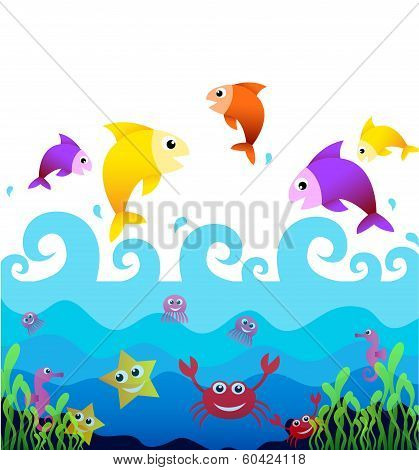 Under Water Vector