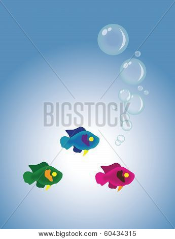 Fish and bubbles