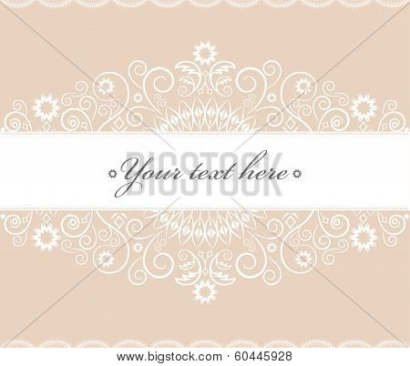 Sweet floral background and invitation card pastel color
