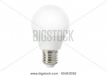 led light bulb isolated white background