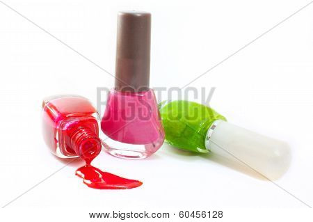Bottles With  Nail Polish