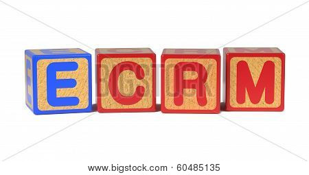 ECRM - Colored Childrens Alphabet Blocks.