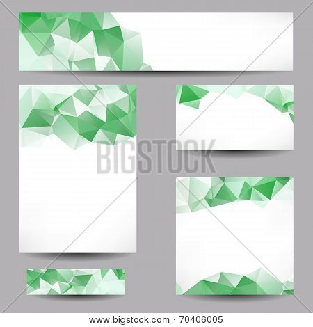 Backgrounds With Abstract Triangles