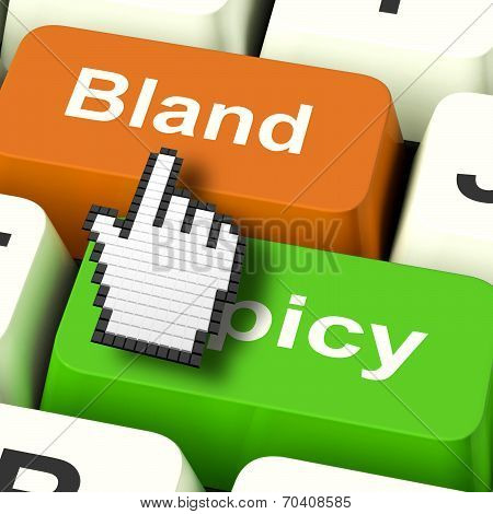 Bland Dull Computer Shows Plain Boring Cooking Flavours